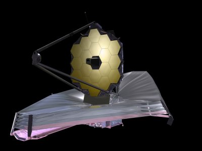 Oberseite des James-Webb-Weltraumteleskops